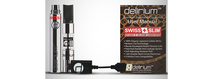 delirium Swiss & Slim 2 complete electronic cigarette kit