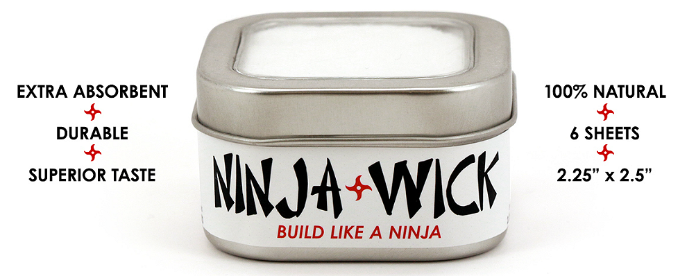 Ninja Wick Organic Japanese Cotton Wickpads