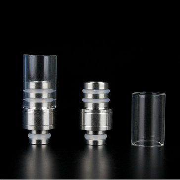 Detachable Top Pyrex & Metal 510 Drip Tip